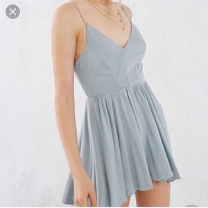 Silence and Noise black cross back romper. Size=S